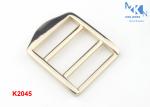 Light Gold Heel Bar Belt Buckles , 25mm Inner Size Custom Handbag Hardware