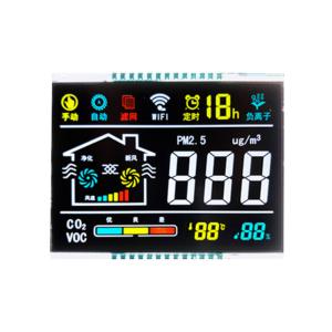 VA Segment Lcd Display Serial Parallel Interface, 54.5x83x2.34 Outline Size