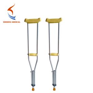 China New type good design silver adjustable aluminium crutch for sale factory