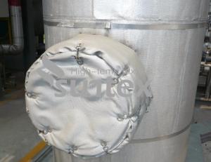 China Silicone Rubber Coated Fiberglass Fabric For Removable Insulation Jacket And Cover factory