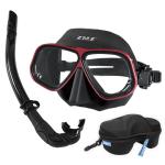Rubber Diving Prescription Mask Snorkel Goggles Set ROHS Certified