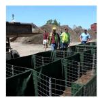 Defensive Barrier Bag Sand Wall Barrier For Easily Assembled Green