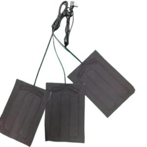 China Custom Clothes Heating Pads 3pcs Waterproof Flexible Electric Sheet size 12x18cm factory