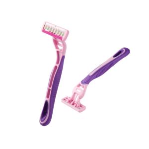 China Plastic Handle 4 Blade Shaver With Swedish Stainless Steel Blades Any Color factory