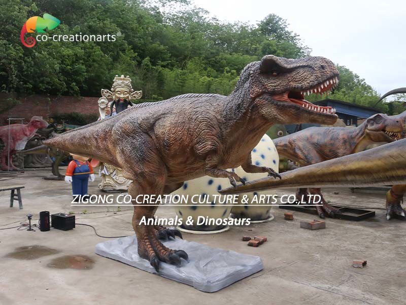 Life Size Animatronic Dinosaur T-Rex Realistic Dinosaur Model For Amusement Park