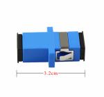 SC / UPC SM SX Fiber Optic Adapters Blue Color Single Mode Simplex Duplex