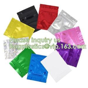 Holographic Pouch Brightly Custom Printing Logo Laser Three Side Sealed Bag For