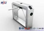 Bar Code Waist Height Turnstiles Stainless Steel 25~30 Persons / Min Passing