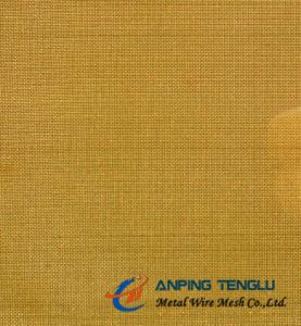 China Twill Dutch Weave Brass Wire Cloth, 10-119um Aperture, 0.1-1.2mm Thickness factory
