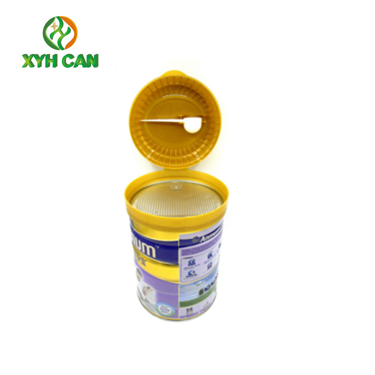 Safety Large Empty Cookie Tins Packaging / Food Grade Round Biscuit Tin