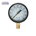 good price black steel case bourdon tube 100mm pressure gauge ms case brass