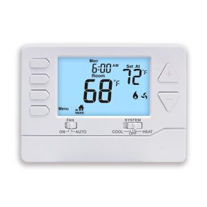 China Riseem 7 Day Programmable HVAC Thermostat , Battery Operated Home Thermostat 24V factory