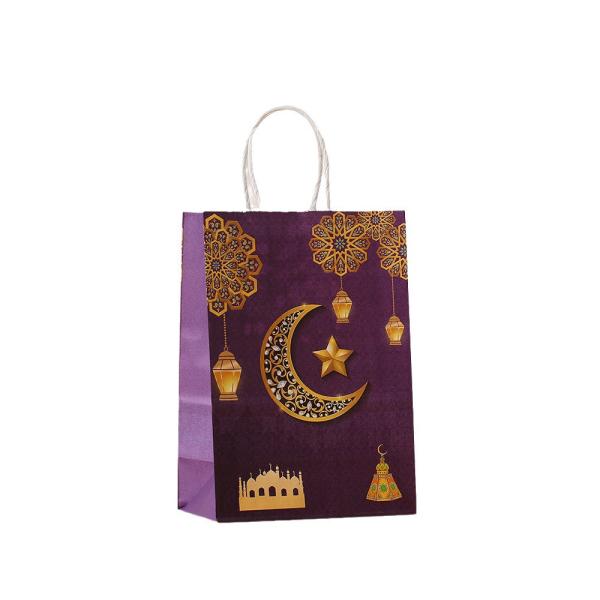 Moon Festival Kraft Paper Printed Shopping Hand Party Candy Paper Bag for
