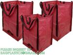 Heavy Duty Home and Yard Waste Bag 48-Gallon Woven Polypropylene, Reusable Lawn