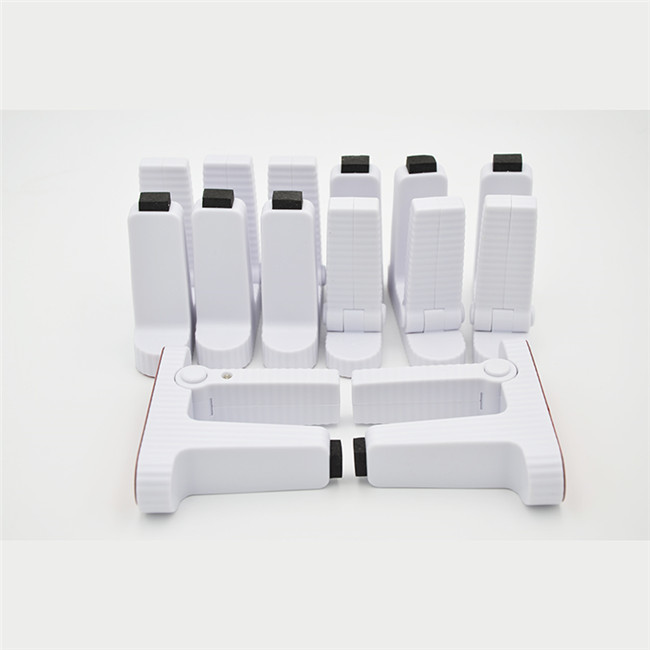 Home Door Lever Child Safety Door Locks Plastic Material White Color Long Lifespan
