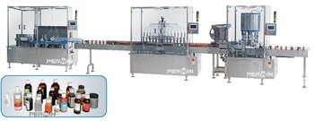 30ml Oral Liquid Filling Machine , Sticker Labeling Machine SGS Certification