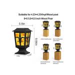 IP 65 Outdoor Solar Wall Lights 3.2V Fire Flame Waterproof Garden LED Wall Lamp