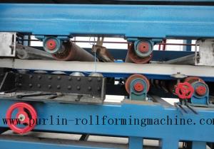 China Colored Steel PU Sandwich Panel Production Line , Roof Panel Roll Forming Machine factory