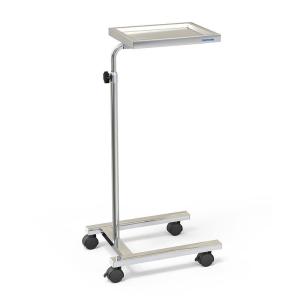 China Medical Portable Folding Hydraulic Foot Pedal Mayo Instrument Stand With Tray factory
