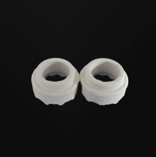 China Welding ceramic ring with high temperature resistant threaded post factory