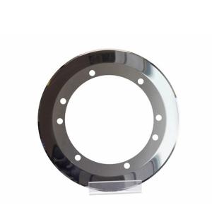 China Hardmetal SKD11 H13 Round Cutting Slitter Razor Blades For Cardboard Paper PE PP Plastic factory