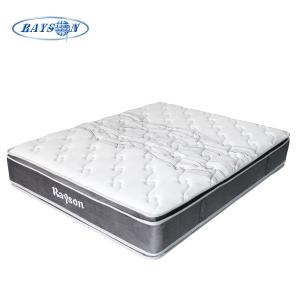 Knitted Fabric OEM Continuous Spring Mattress 12.6inch Dual Pillow Top