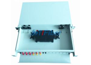 China ST 24 Core Slidable Fiber Optic Junction Box With Cold Rolled Steel factory