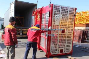 China Cheaper SC100 High Rise Material Hoist With Anti Fall Devices And Limiters factory