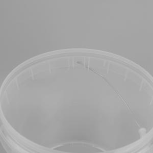 1L 5L 10L Transparent Plastic Packaging Bucket Customized With Lid And Handle