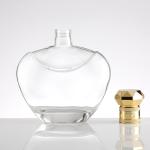 Super Flint Round 750ml Glass Liquor Bottle for Vodka Whiskey Gin Brandy Tequila