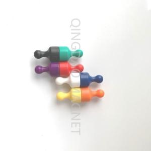 China Sintered NdFeB Hook Magnet, N35, Permenent Office Magnets in Black Color factory