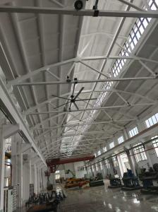 China 24Feet HVLS Industrial Ceiling Fans For Metro Station Single / Three Phase factory