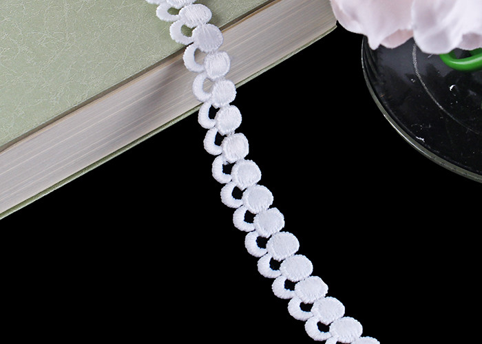 French Venice Guipure Water Soluble Lace Poly Milk Chemical Trims High Fastness