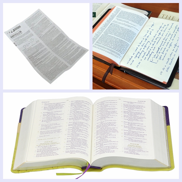 offset white bible paper Natural White Color Lightweight Offset Bible Paper 40gsm in rolls