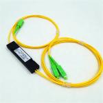 steel tube 1x2 plc splitter single mode splitter steel tube optic PLC fiber 1 x