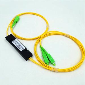 China Steel Tube 1x2 Passive Optical Splitter For OLT / FTTH / CATV Network System factory