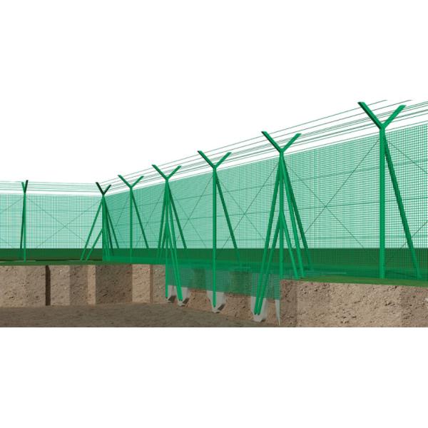 Pvc Coating ety Guardrail Prevents Climbing Prison Mesh Fencing