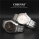 Rose Gold 024A Stainless Steel Wristwatches Men's Love Business Man Quartz Watch