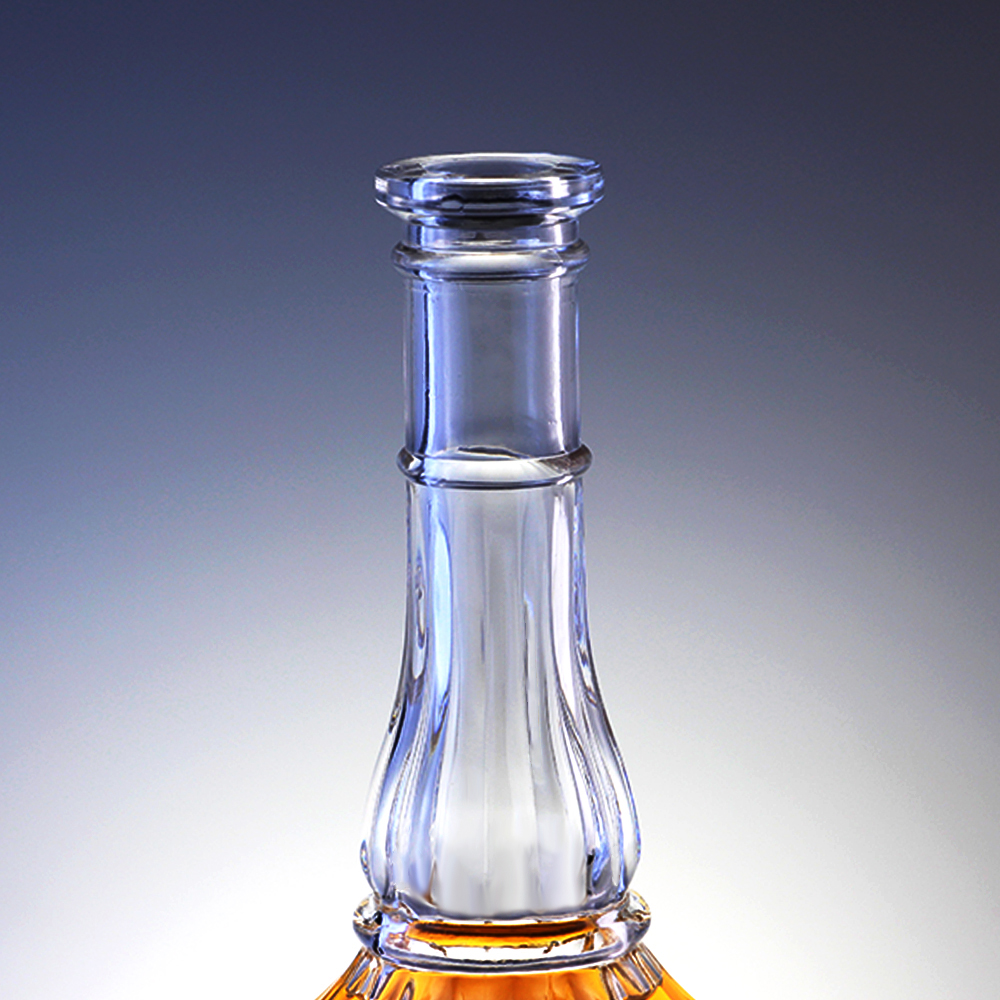 500ml Glass Bottle With Cork for Whisky Vodka Spirits Engraving in Long Neck Design