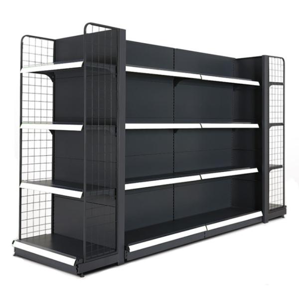 1000mm 100KG 2.4m Heavy Duty Supermarket Rack Store Shelf Double Sided Gondola