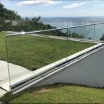 Stable Tempered Glass Balcony Balustrade Glass U Channel System With Aluminum