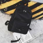Korean version of the pure color contrast color backpack fashion personality