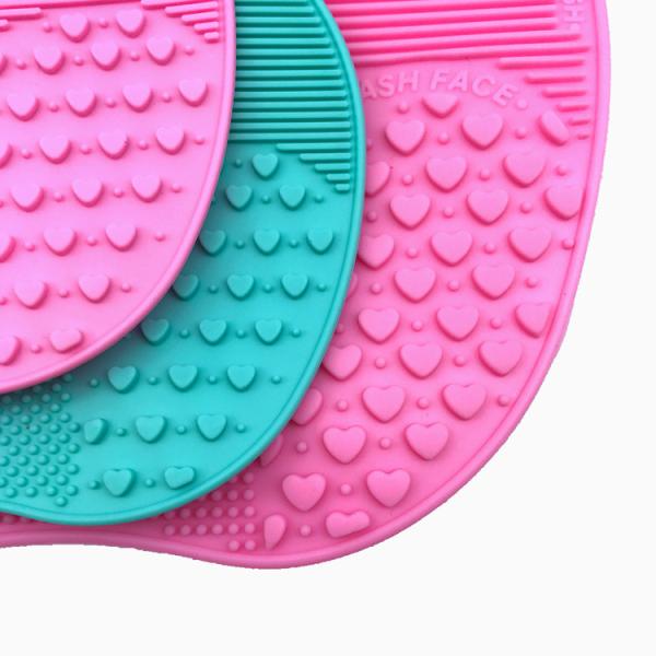 Easy Cleaning Silicone Makeup Tool Mat Anti - Oxidation With Suction Cup