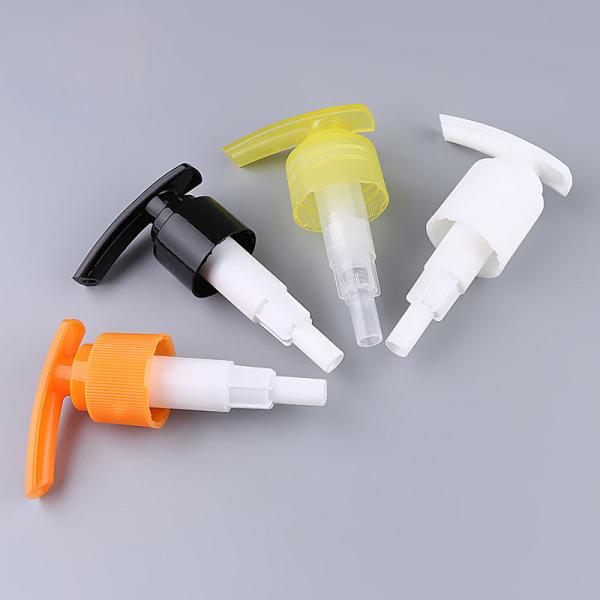 white color professional plastic shampoo lotion pump, bottle caps