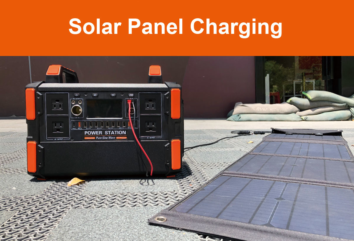 Portable 1200WH Lithium Solar Generator Customized AC 110V/230V Power Station With MPPT Controller For Outdoor Camping Hiking