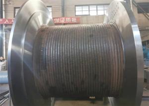China Heavy Duty Tower Crane Parts Cable Winch Drum 40mm Wire Rope Lbs Grooved factory