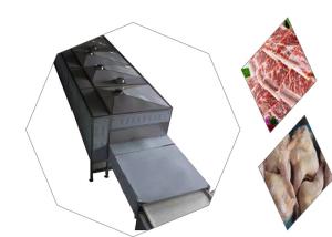 China Continuous Frozen Meat Microwave Thawing Machine factory