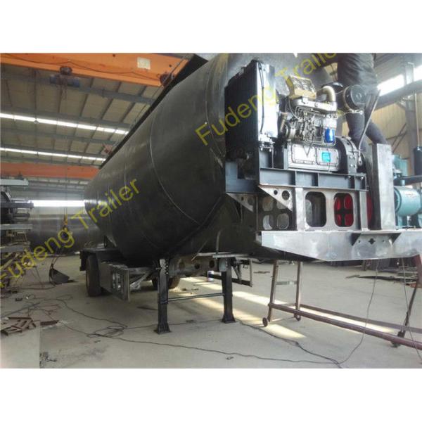 High Strength Steel Bulk Cement Tanker Trailer , 30 Tons Cement Tank Semi Trailer