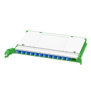 China Affordable GRAY LC Type 12 Ports Fiber Optic Distribution Patchpanel for Data Center factory