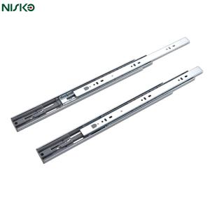 Telescopic Push Open Ball Bearing Slide 45mm Width Zinc Plating